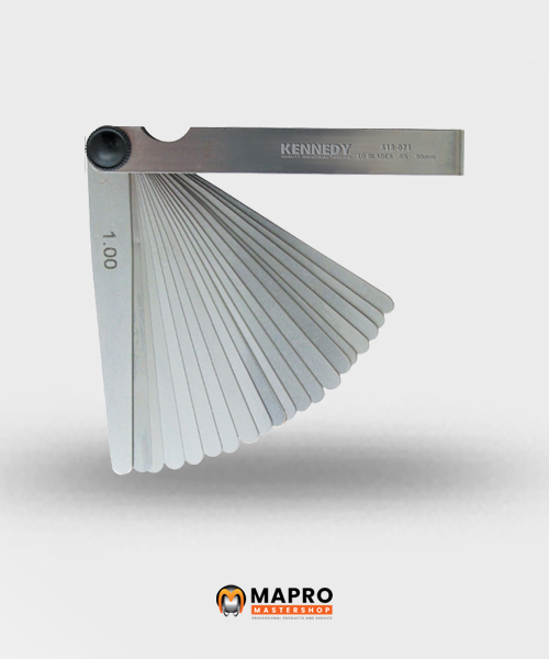 ฟีลเลอร์ เกจ เมตริก METRIC FEELER GAUGE Kennedy, 4" 10 ฟีลเลอร์ เกจ