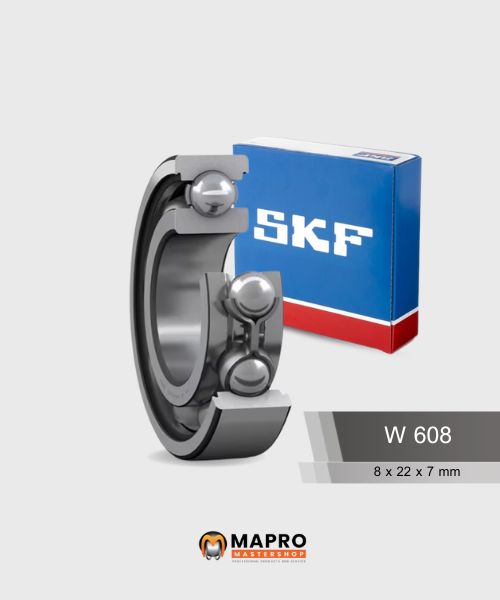 W 608 bearings SKF W 608 เป็นตลับลูกปืนเม็ดกลมร่องลึกสแตนเลส